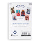 The back of the White Numen Tarot box showing the retail price, description, barcode, and ISBN number nine seven eight one four five four nine four three three four one.
