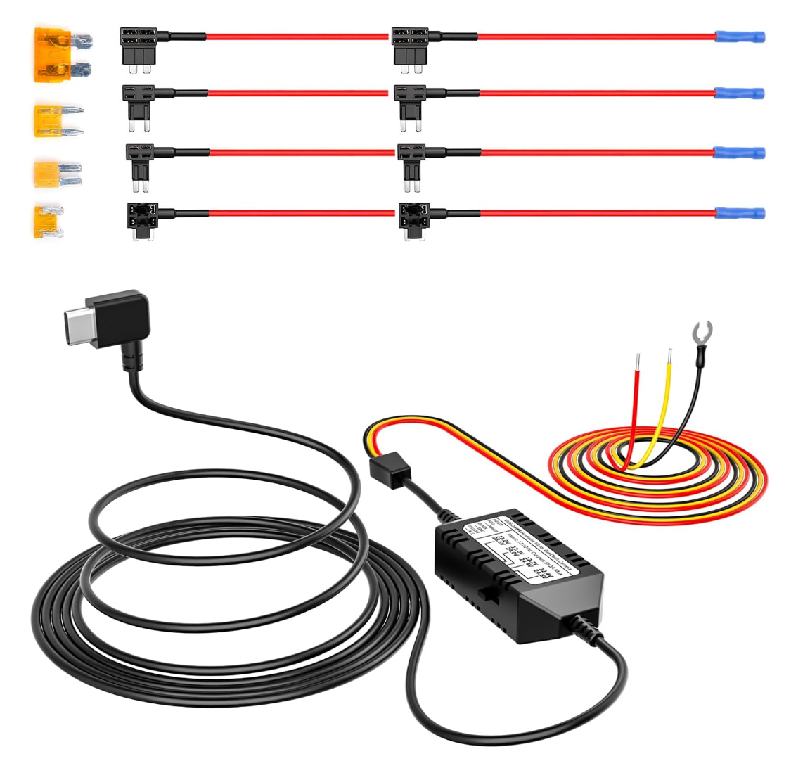 VIOFO HK4 ACC HARDWIRE KIT FULL SET WITH 8PCS CIRCUIT FUSE TAPS